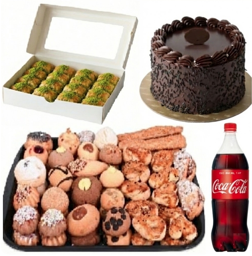 1 kg Fıstıklı Baklava Öne Çıkan 4 Kişilik Menü pasta