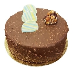 6-9 Kişilik Zengin Lezzet Yuvarlak Sade Şık pasta