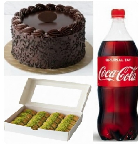Doyurucu Lezzet Dengesi 6-9 Kişilik Fıstıklı Menü pasta