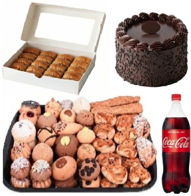 Hijyenik Üretim 6-9 Kişilik Cevizli Menü pasta