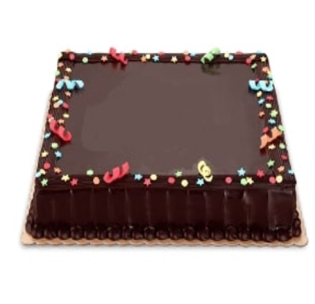 Özenle Hazırlanan 80 Kişilik Dikdörtgen Çikolatalı Pasta pasta