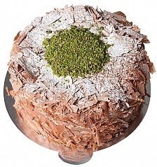 Premium Deneyim 6-9 Kişilik Fıstıklı Çikolatalı pasta
