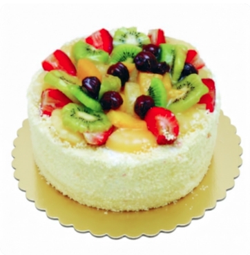 Şık ve Lezzetli 6–9 Kişilik Karışık Meyveli Yaş Pasta pasta