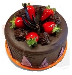 Yıldönümü İçin 2-3 Kişilik Çikolatalı Yaş Pasta pasta